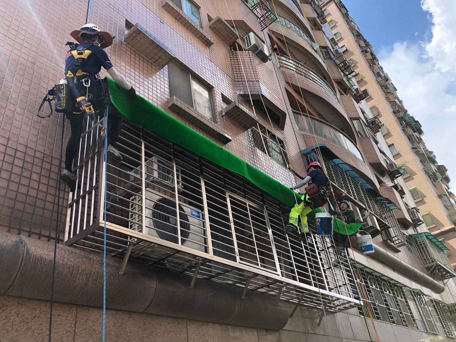 雨遮更新 人工草皮 施工圖